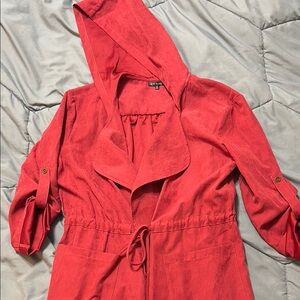 Red Hooded Jacket by May&July